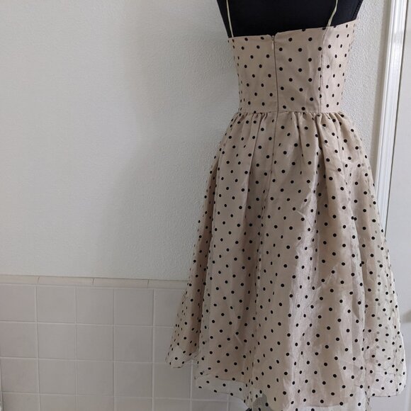 Papell Boutique Evening Polka Dot Dress (Size 4) - Picture 5 of 9